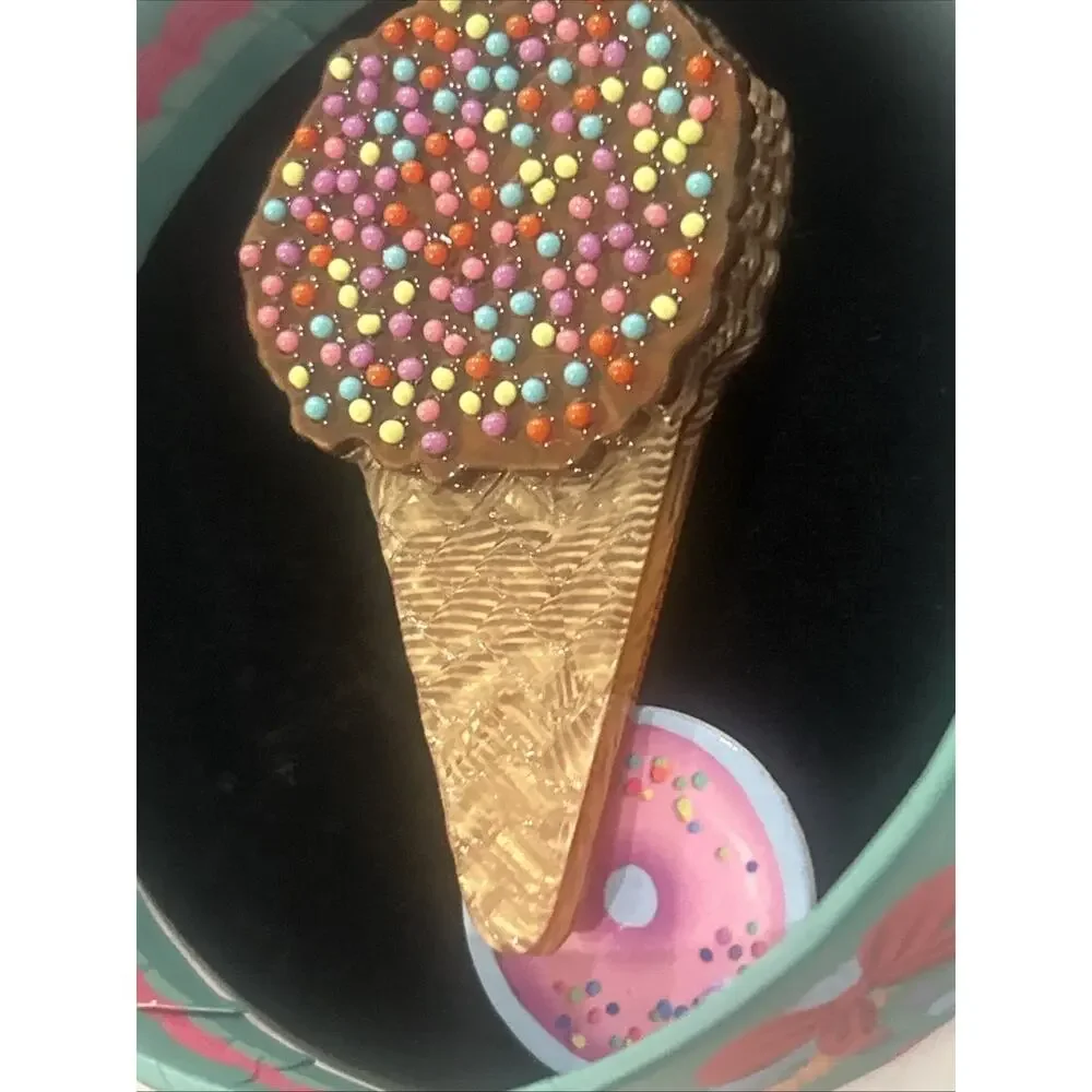 Erstwilder x Katherine Sabbath Ice Cream Cake Cone Brooch Pin NWT
